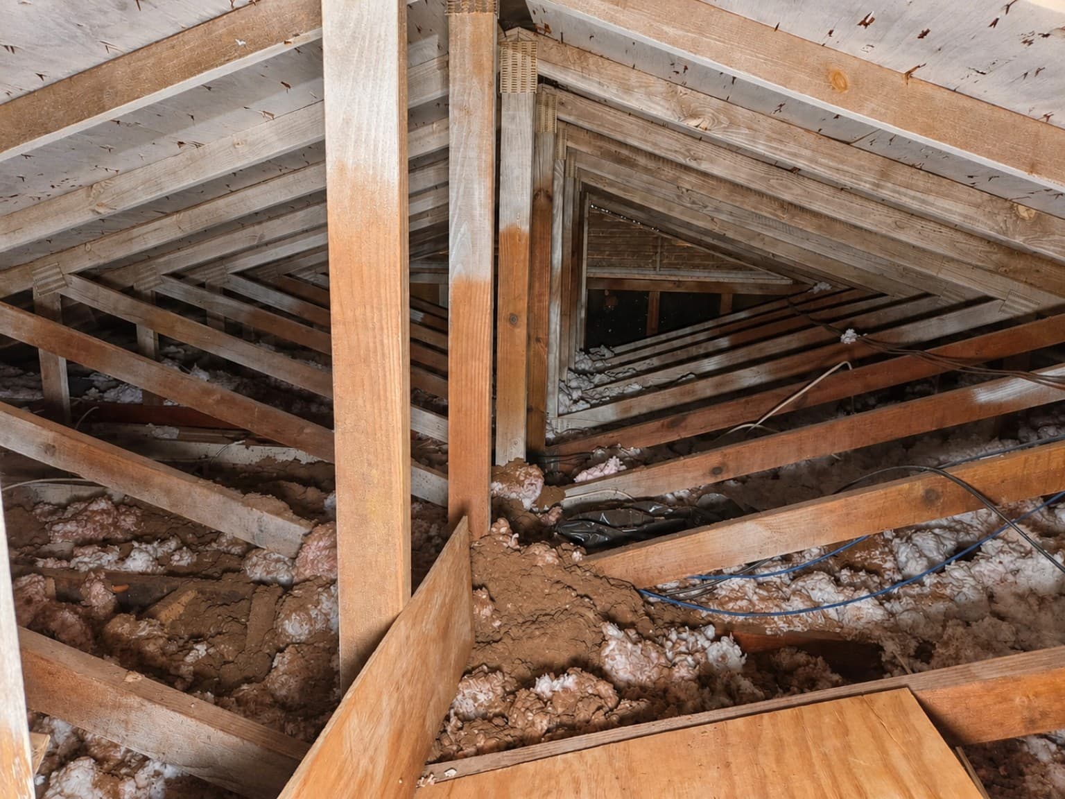 Attic Insulation, before Carolux started