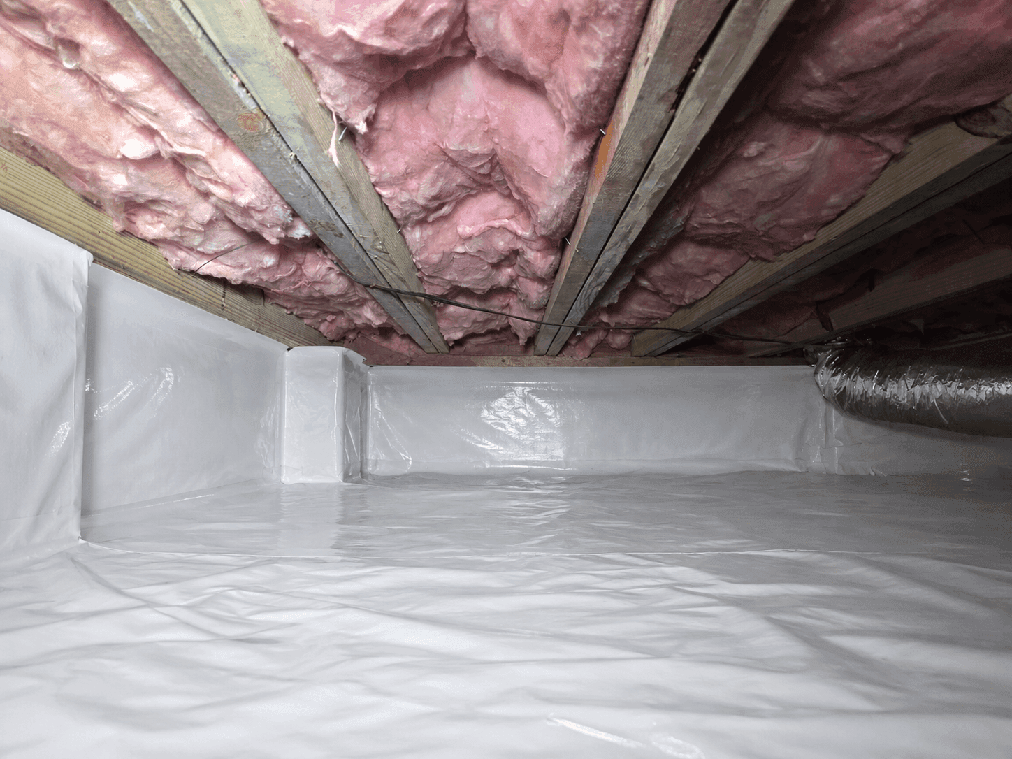 Crawl Space, after Carolux completed the work
